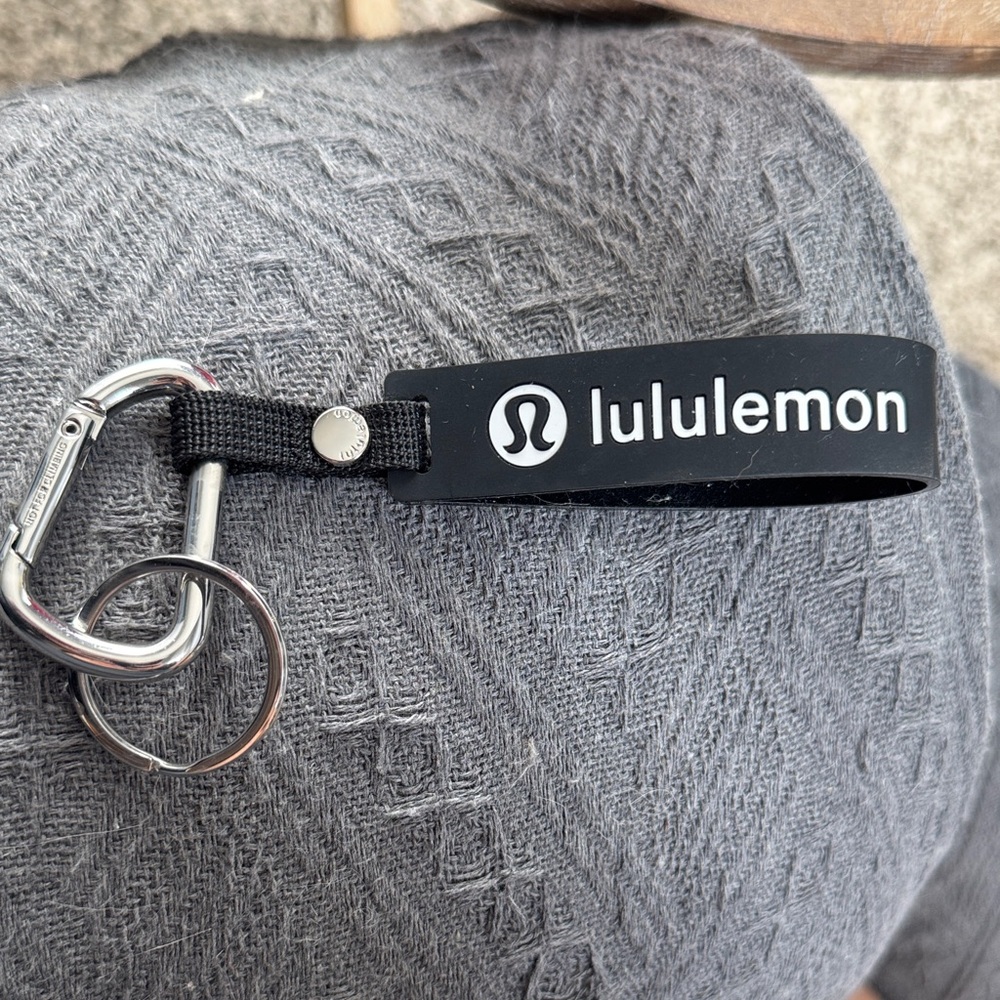 Lululemon Black Keychain with Carabiner